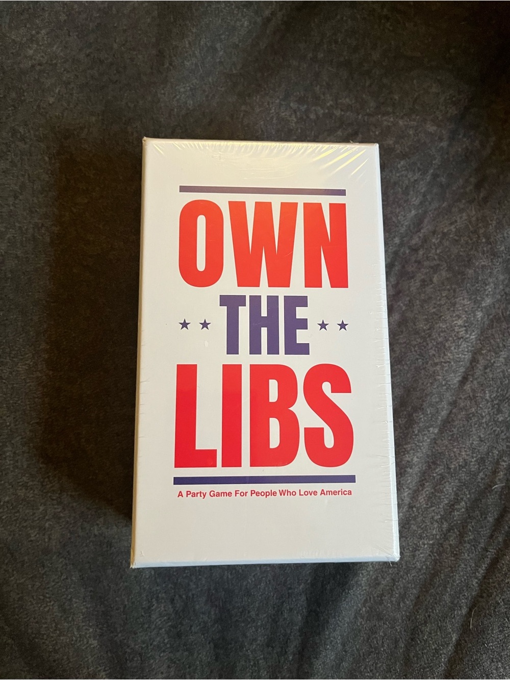 Own The Libs Party Card Game - White/Red/Purple